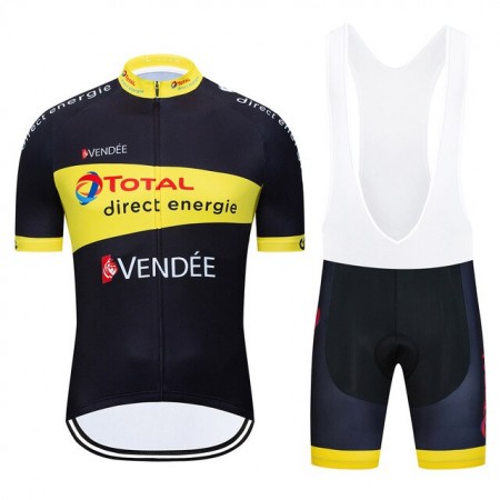 Tenue Maillot + Cuissard à Bretelles 2020 Total Direct Energie N003